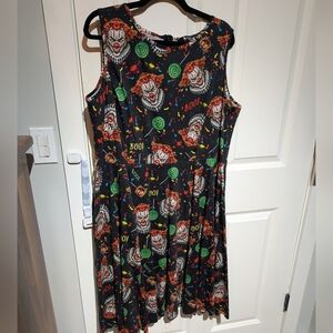 Lady V London killer clown Halloween swing dress pinup retro vintage